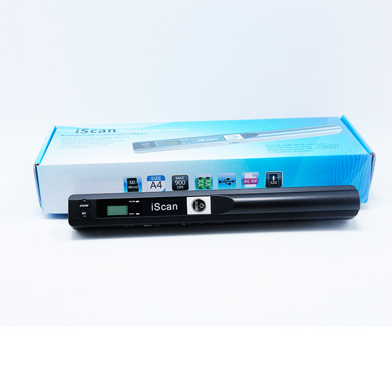 900 DPI Handheld Portable Handy Scanner Document Color Photo A4 Scan to PDF JPG