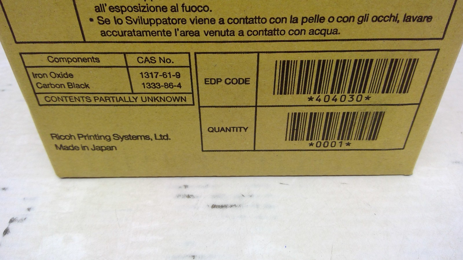 Ricoh DDP70/92/184 Black Developer (1 – 3.1lb Btl) 404030