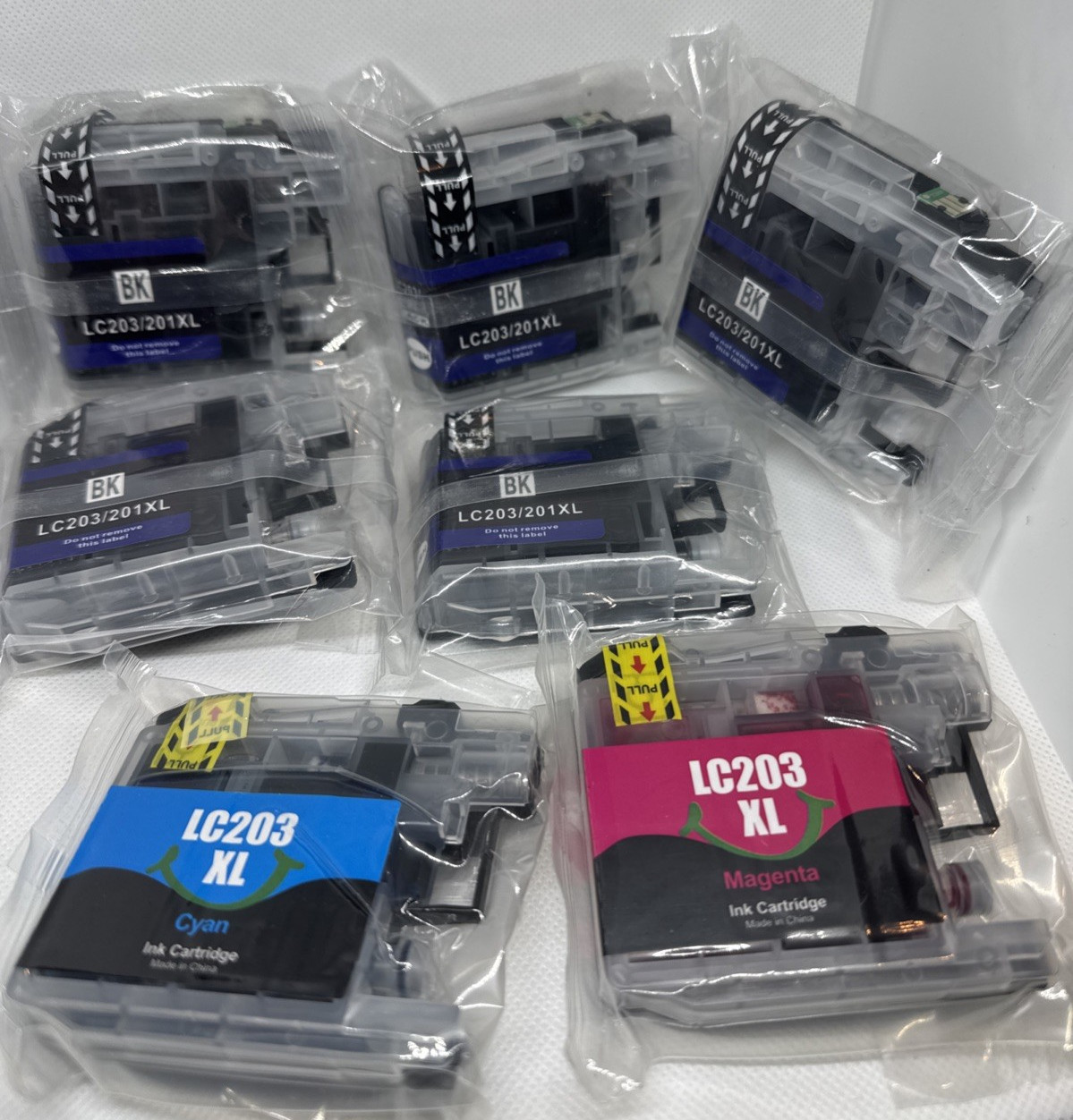 7pk Ink Cartridge For Brother LC203 LC-203 XL MFC-J680DW MFC-J880DW MFC-J885DW