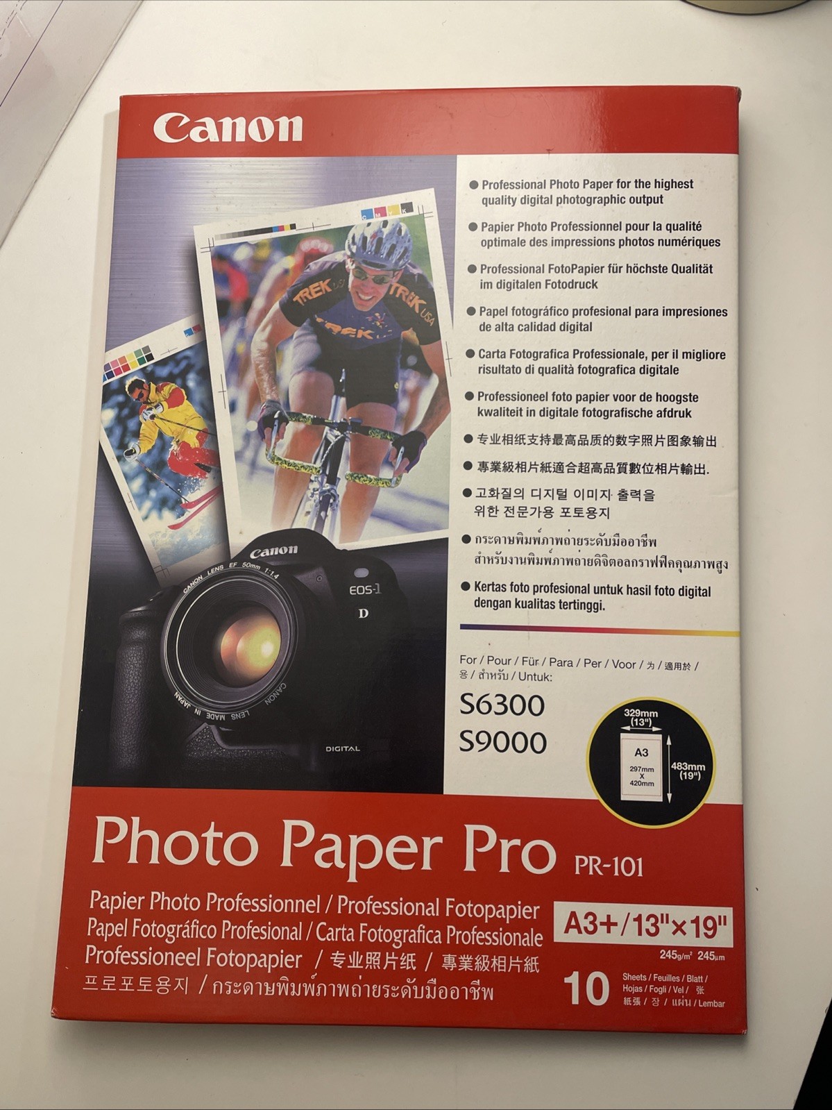 Canon 13″ x 19″ A3+ Professional Photo Paper Pro PR-101 (10 sheets) – NOS
