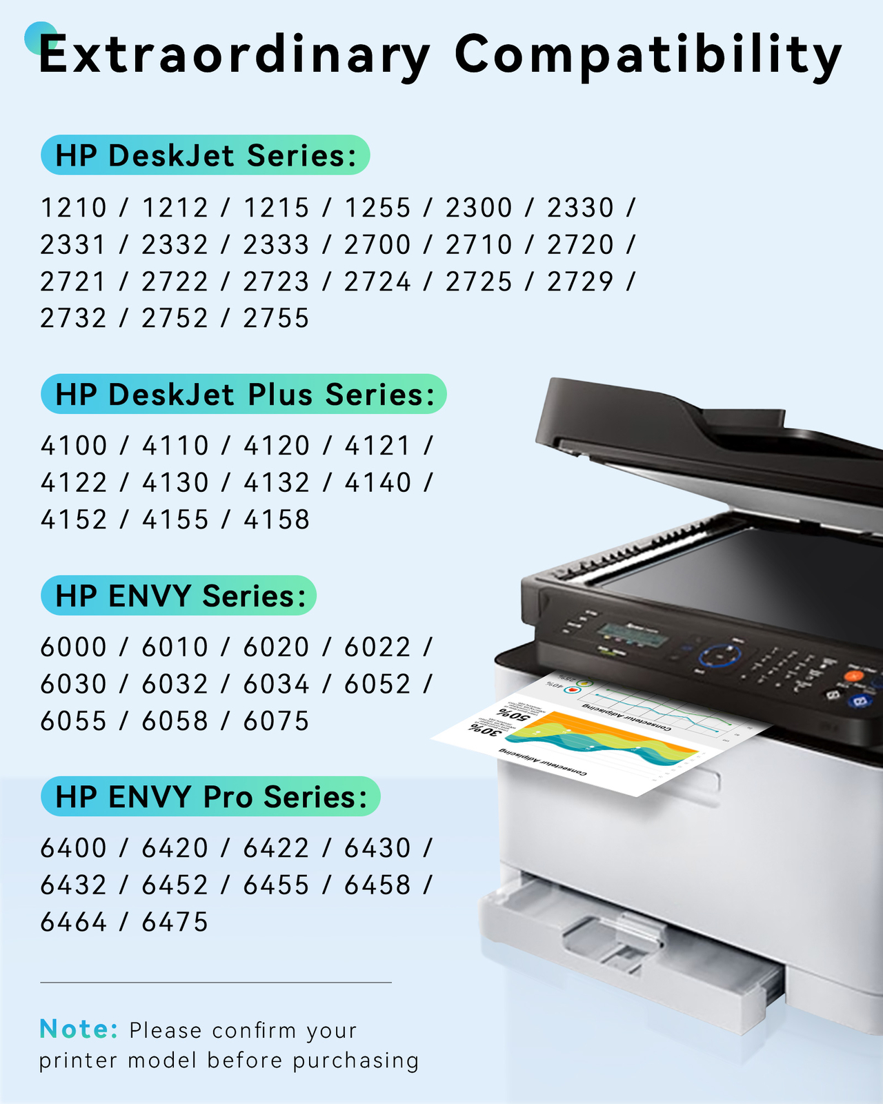 67XL Ink Cartridges for HP Ink 67 XL Deskjet 2700 2720e Envy 6000 6055e 6058e
