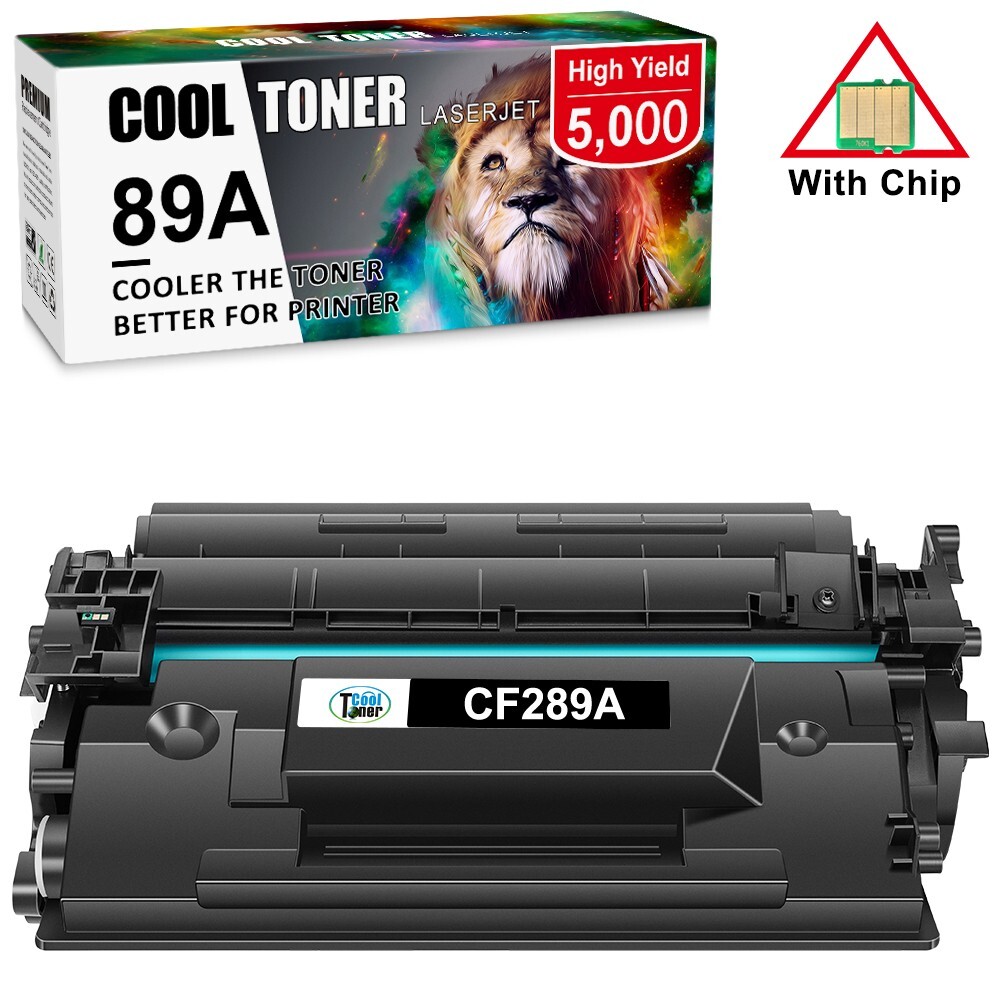 [With Chip] 1PK CF289A Toner Black for HP 89A LaserJet Pro M528dn M507dn M507n