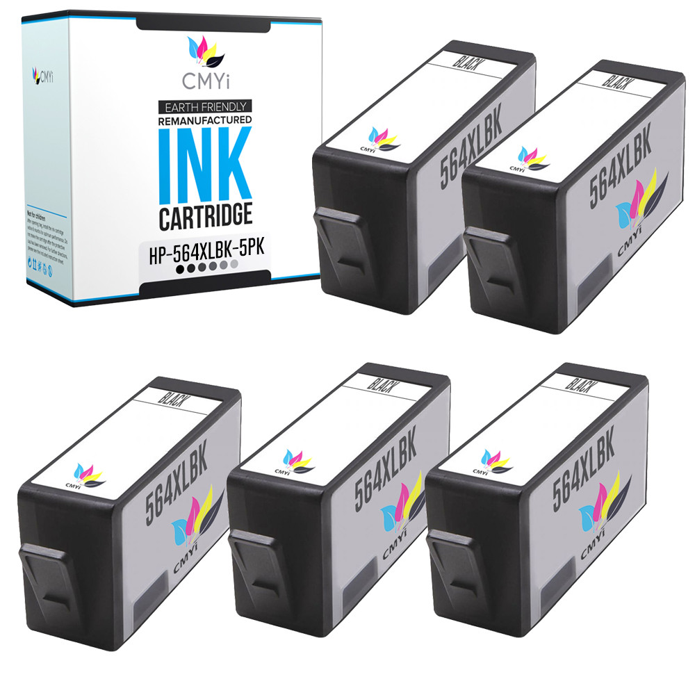 Replacement Ink Cartridges for HP 564XL Black 564 XL Cartridge CN684WN CB321WN