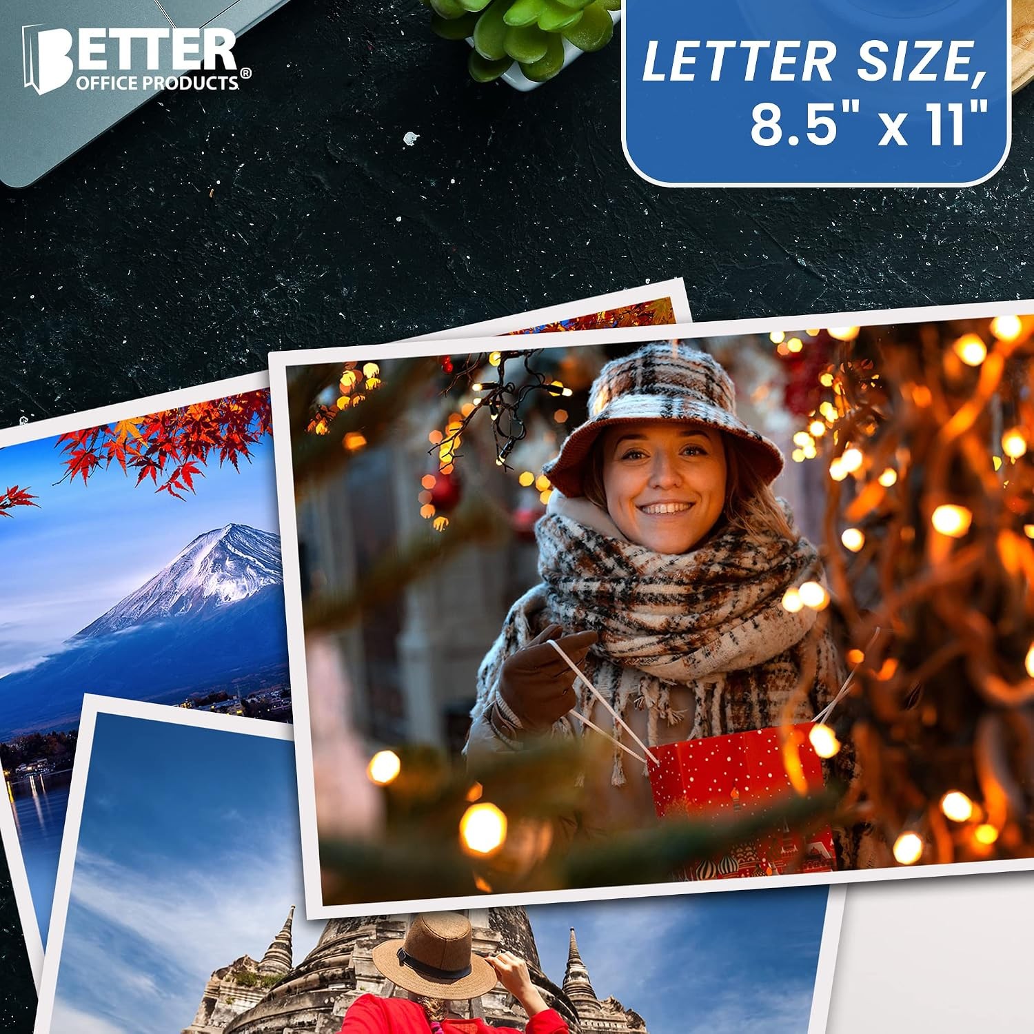 Glossy Photo Paper 8.5 x 11 Inch 200 gsm Photo Printing Paper 100 Sheets