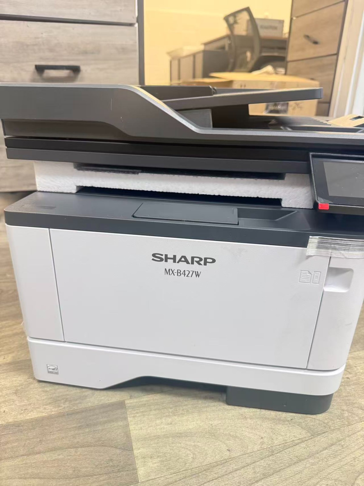 Sharp MX-B427W Wireless Laser Printer black & white MFP 40ppm Minor Crack in ADF