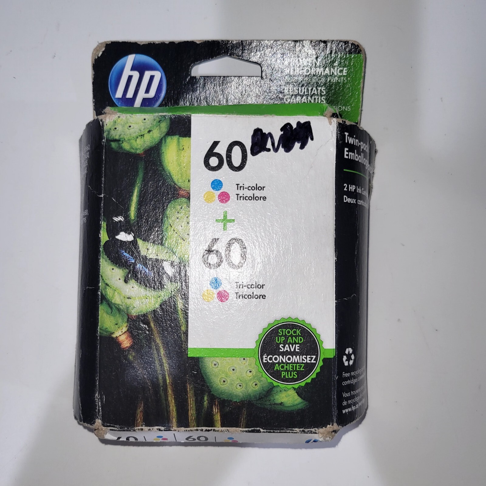 HP 60 Black Tri Color Ink combo Cartridge Combo exp Jun 2019
