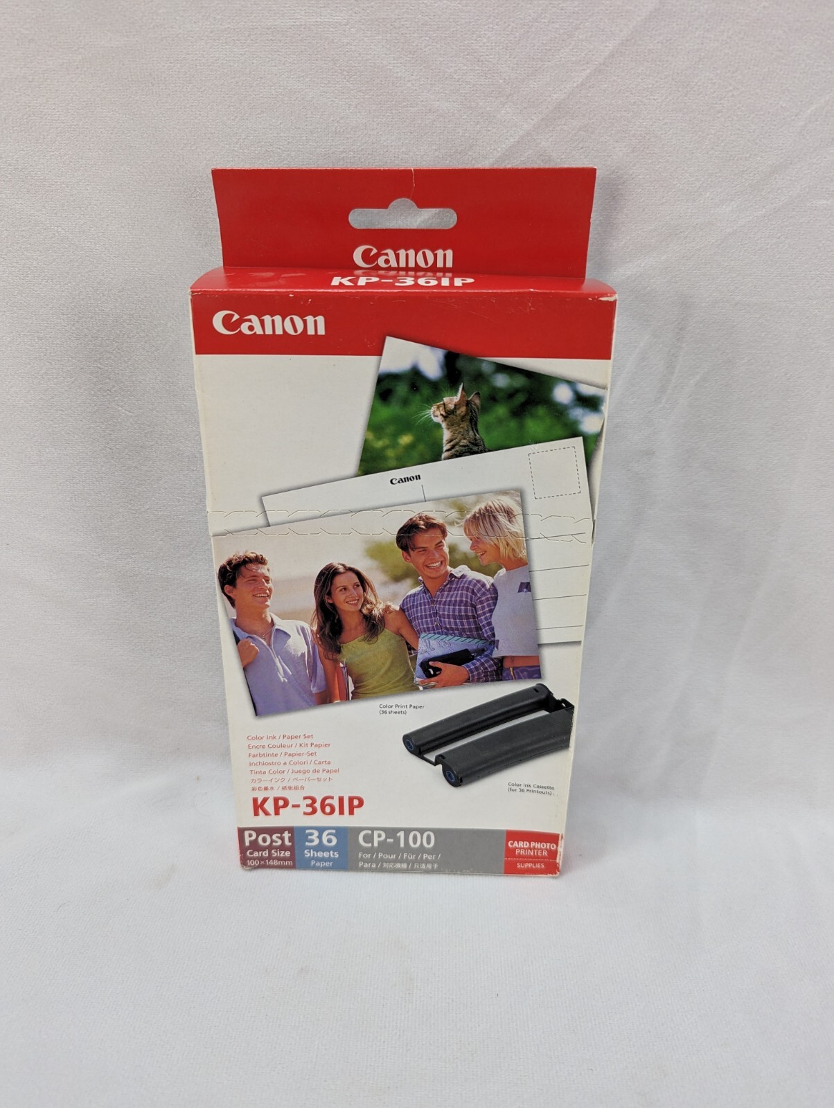 Canon KP-108IP – Color Ink Cassettes + Color Print Paper Set – (KP-36IP x3) NEW