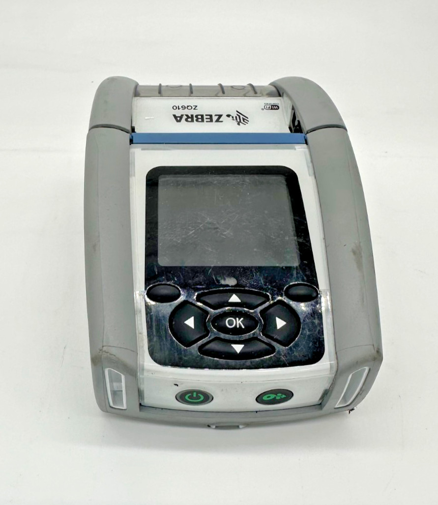 Zebra ZQ610 Portable Wi-Fi Bluetooth Label Printer ONLY Gray Fair/NO BATT/NO AC