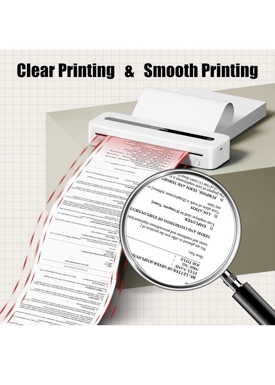 Thermal Printer Paper for Phomemo M832 M834 P831 M08F Printer 200 Sheets A4 NEW