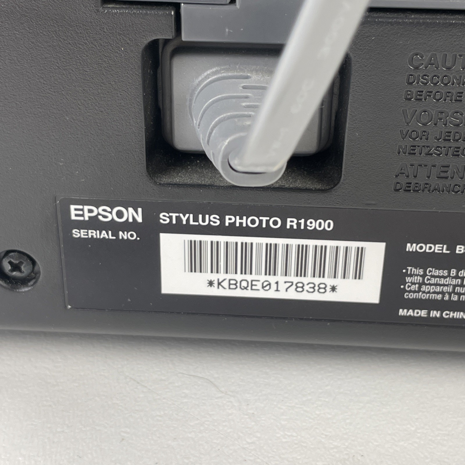 Epson Stylus Photo R1900 Professional Photo Printer – USED Needs Ink