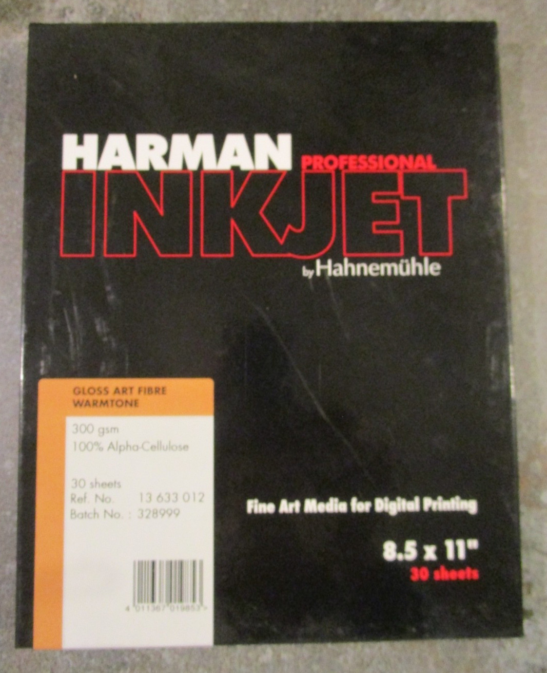 HARMAN by Hahnemühle 300 gsm Gloss Art Fibre Warmtone Inkjet Paper 8.5×11 30 She