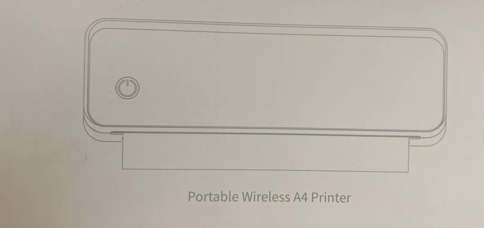 NEW Portable App Controlled Wireless Bluetooth A4 Printer Model A40A