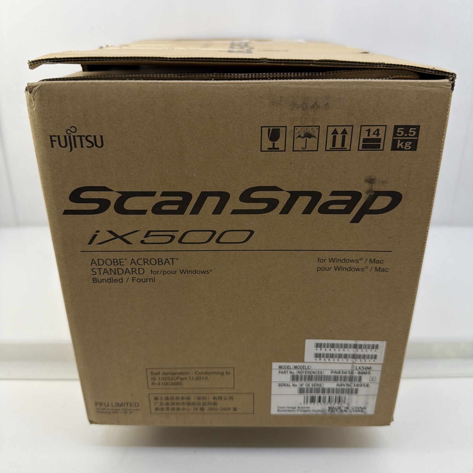 Fujitsu ScanSnap ix500 Color Document Scanner Black – Power Cable and USB Inc