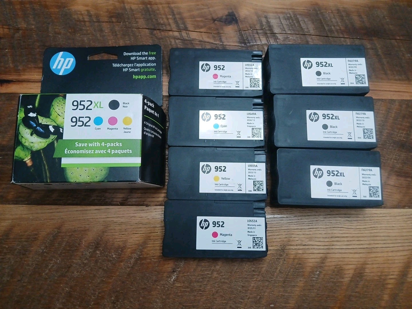HP 952XL 952 Ink Cartridge 4-Pack Combo Black Cyan Magenta Yellow – 2025 *READ*