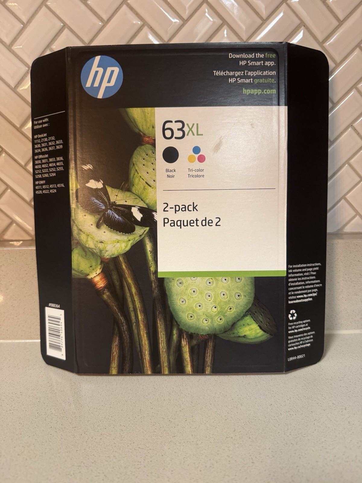 HP 63XL Black/Tri-color Original Ink Cartridges