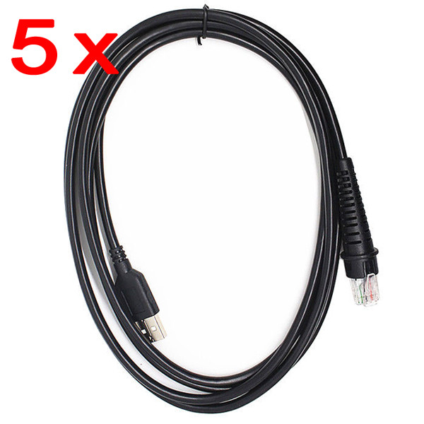 5x 6FT 2M USB Cable for Honeywell HHP 3800G 4600G 4620G 4820G Barcode Scanner