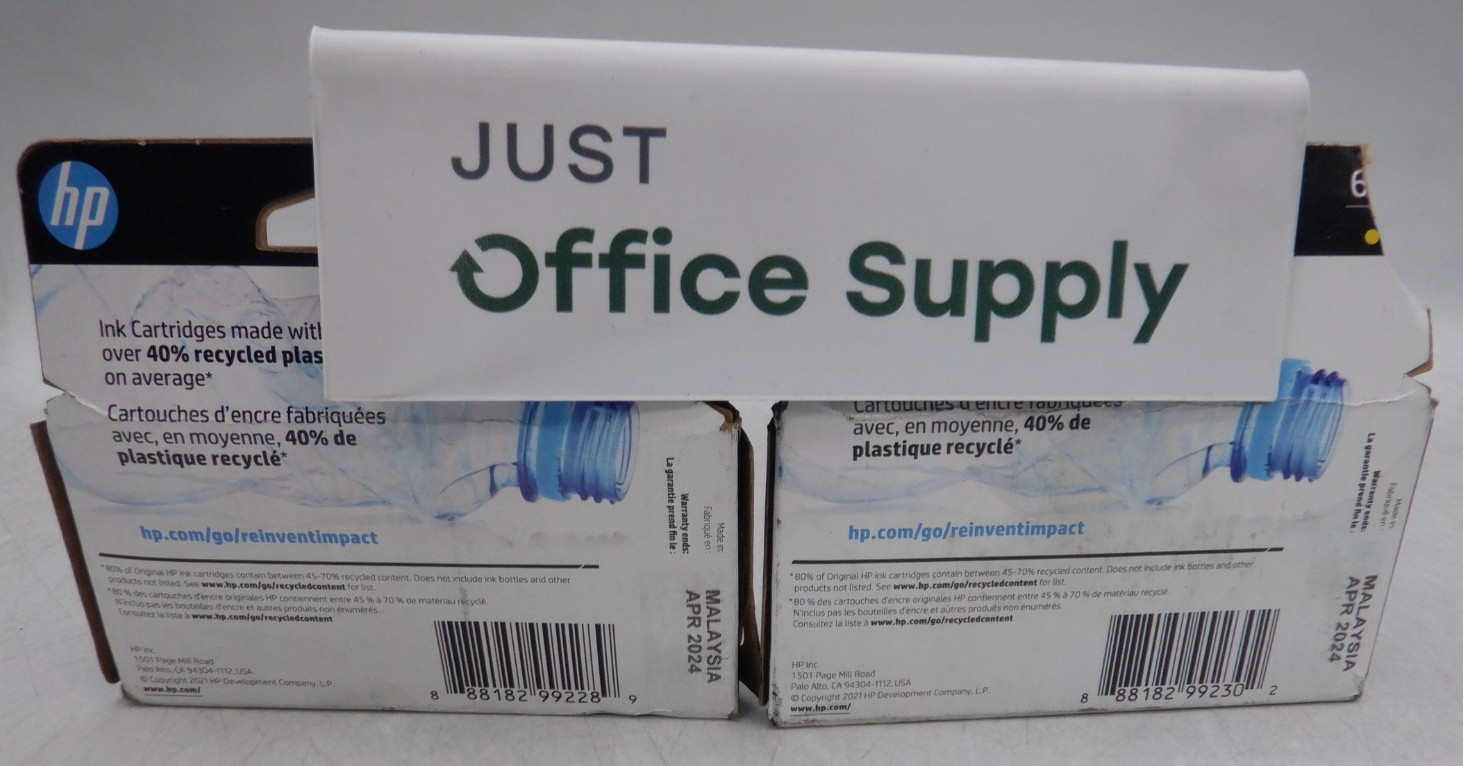 Genuine OEM HP 62XL Black-62XL Tri-color Ink Cartridge FREE SHIPPING
