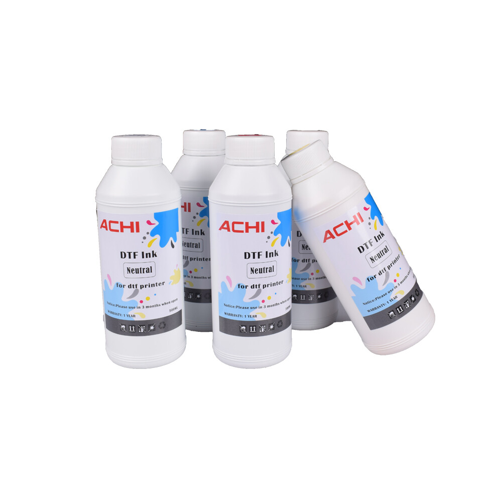 ACHI 5 Color Single Bottle Select DTF Ink For Epson A3/A4 DTF T-Shirt Printer
