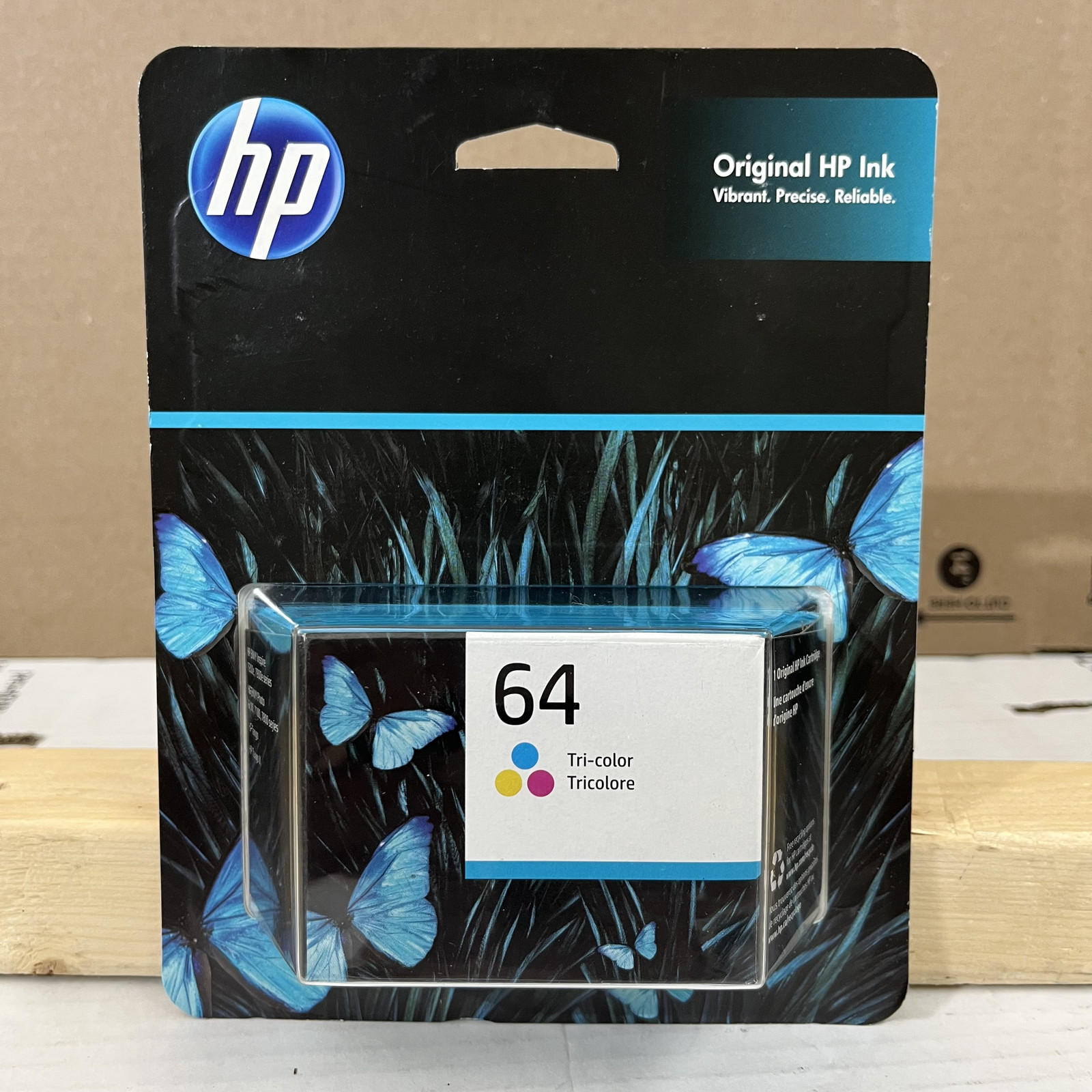 HP 64 Tri-Color Ink Cartridge N9J89AN Genuine OEM Envy Tango Photo Printers