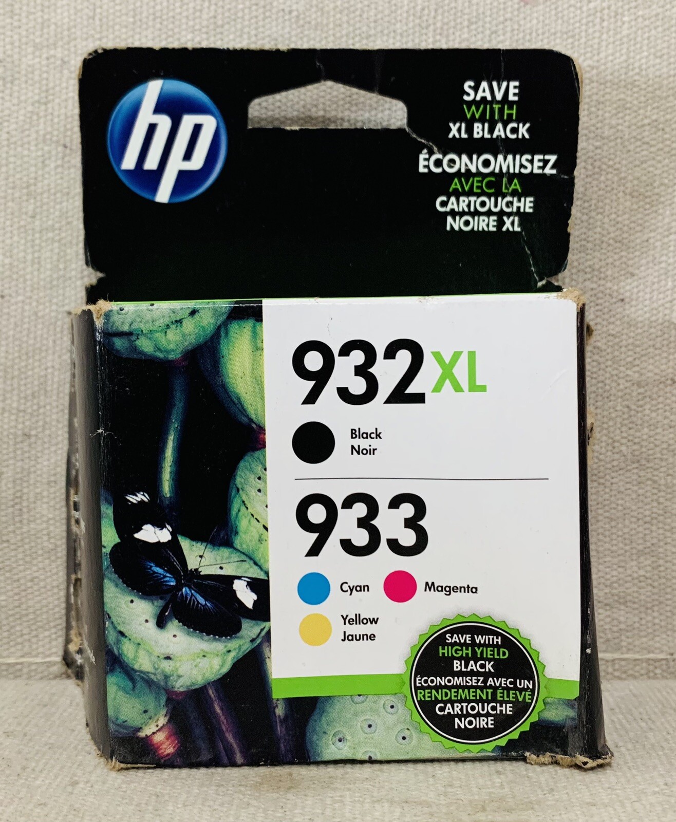 HP 932XL Black 933 Tri-Color Cyan Magenta Yellow EXP 04/2023