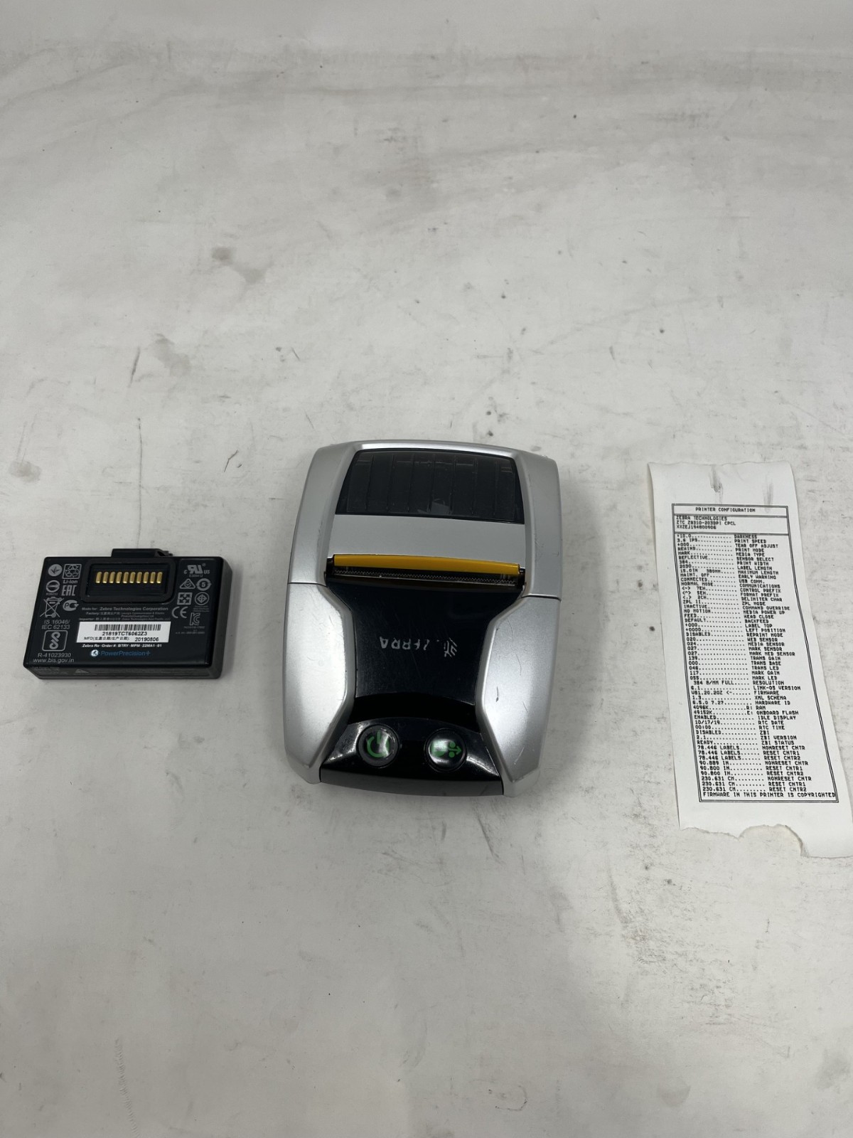 Zebra ZQ310 Barcode Label Printer 203dpi with battery ZQ31-A0W01R0-00