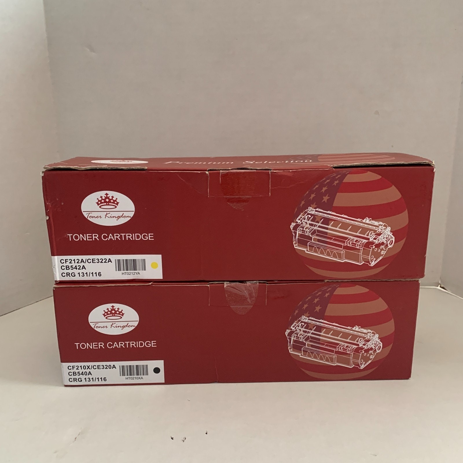 Toner Kingdom Premium Selection Toner Cartridge Black Yellow CF210X/CE320A NEW