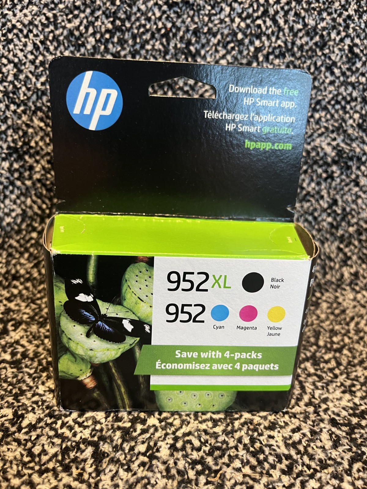 HP 952XL/952 High Yield Black & Cyan/Magenta/Yellow Ink N9K28AN August 2027