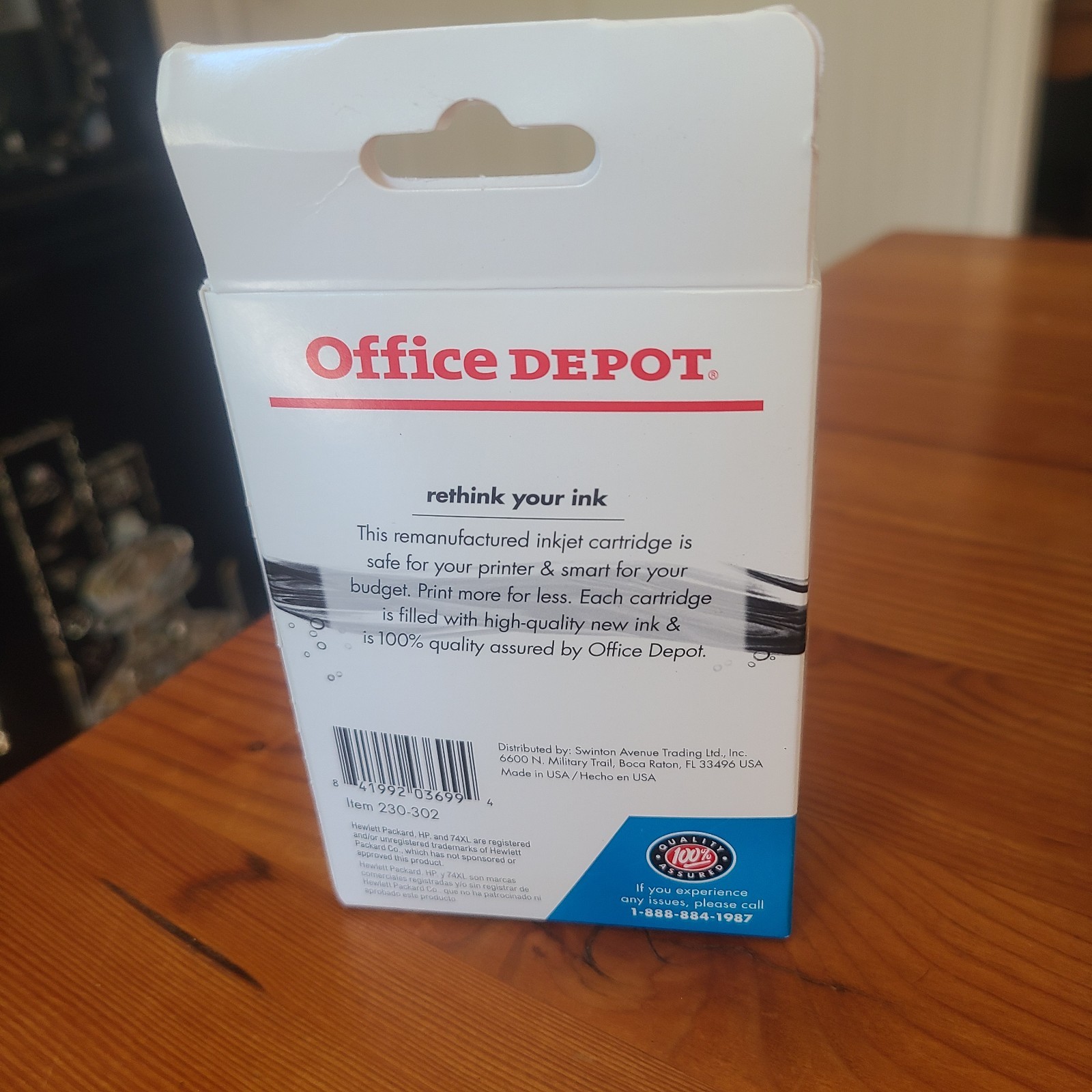 New Office Depot For HP 74 XL Black Ink Cartridge In Box 74XL