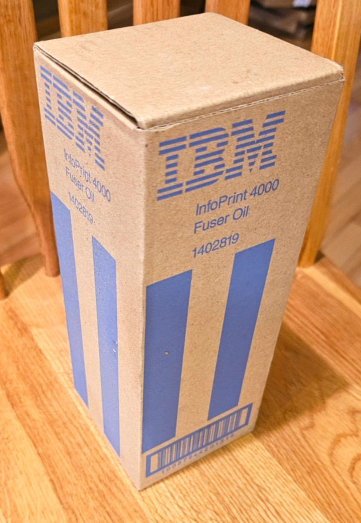 IBM Infoprint 4000 and Infoprint 3900 fuser oil 1402819