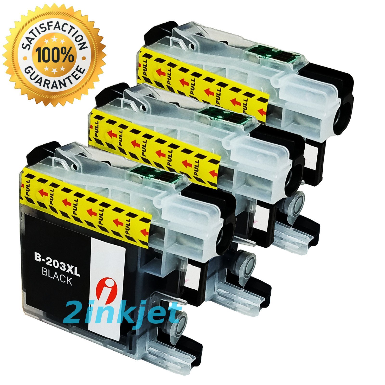 3 NEW Black LC203XL Ink for Brother Series LC203 LC201 MFC J460DW J480DW J485DW