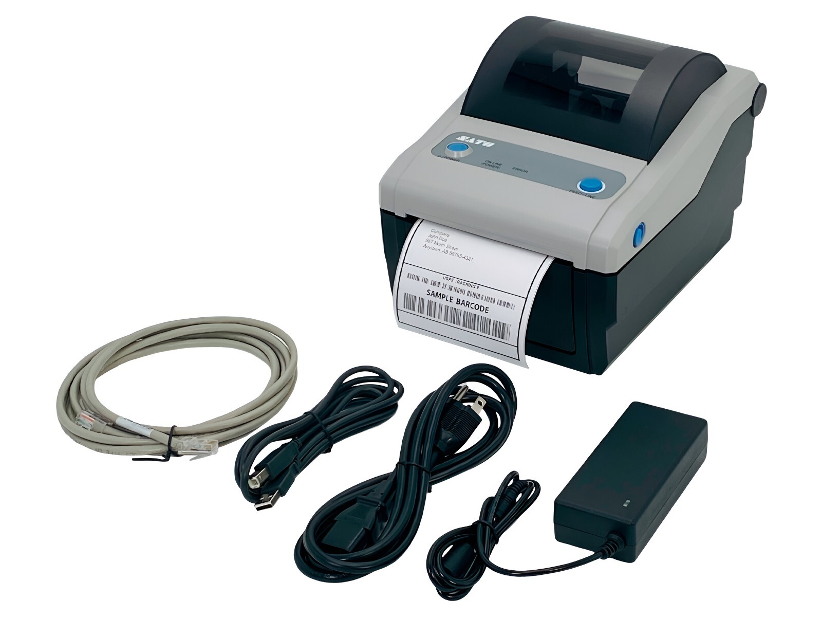 SATO CG412DT Direct Thermal 4″ Wide Label Printer similar to Brother QL-1110NWB