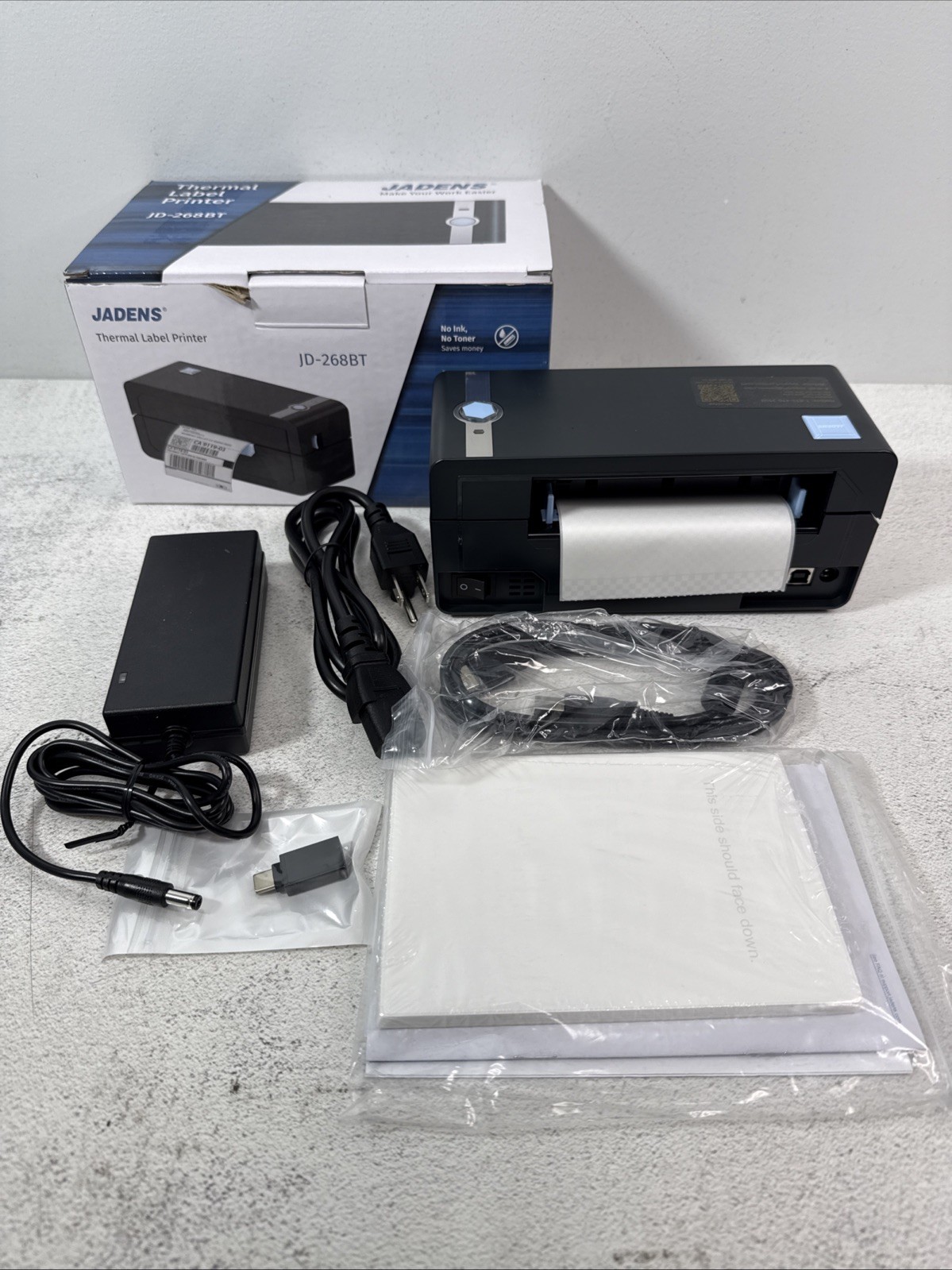 Jadens Bluetooth Thermal Label Printer JD-268BT NEW