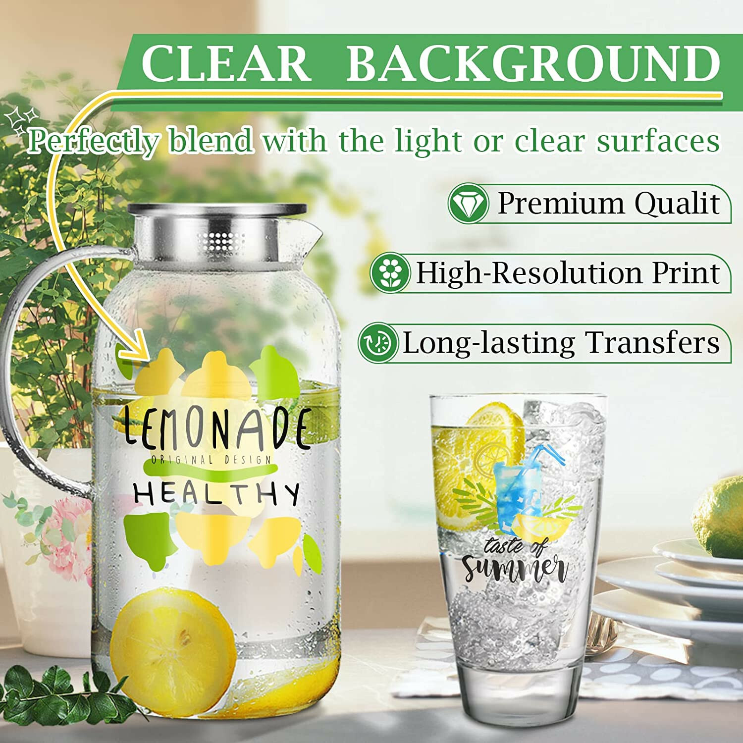 20 Sheets Koala Waterslide Decal Transfer Paper Laser Clear Water Slide 8.5×11