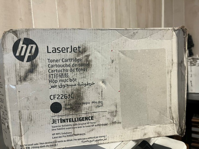 HP CF226X 26X Black Hi Yield Cartridge Genuine New (CF226JC) open box