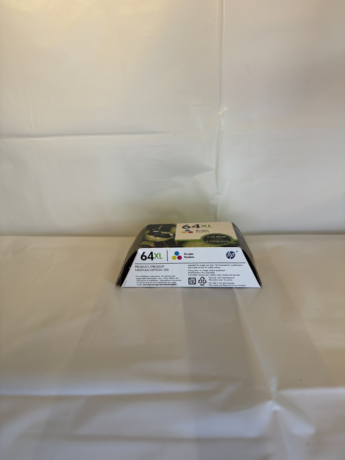 Genuine HP 64XL High Yield Tri-Color Ink Cartridge N9J91AN New Sealed Exp 2022