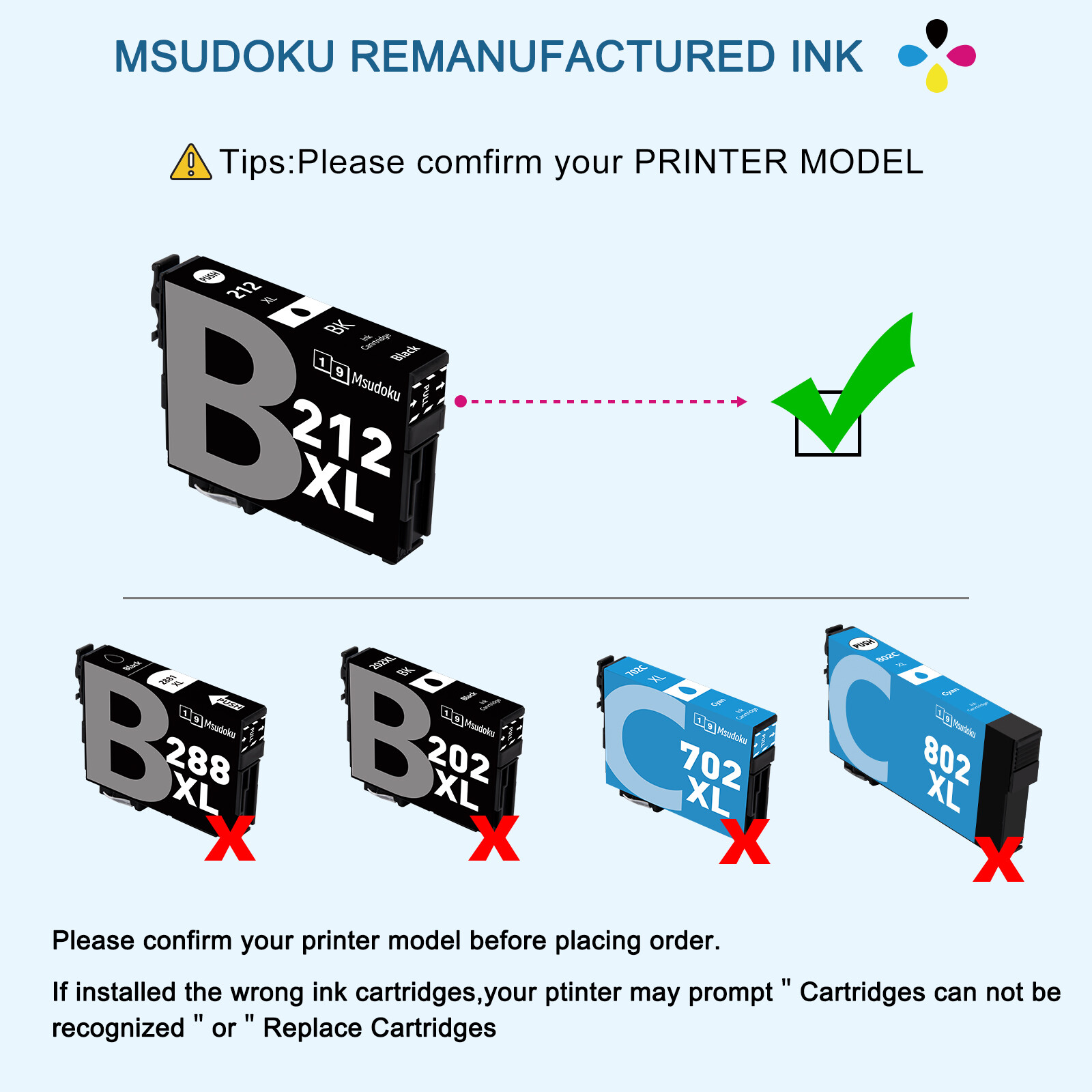 212XL T212XL Ink Cartridges For Epson WorkForce WF-2830 WF2850 XP-4100 XP4105