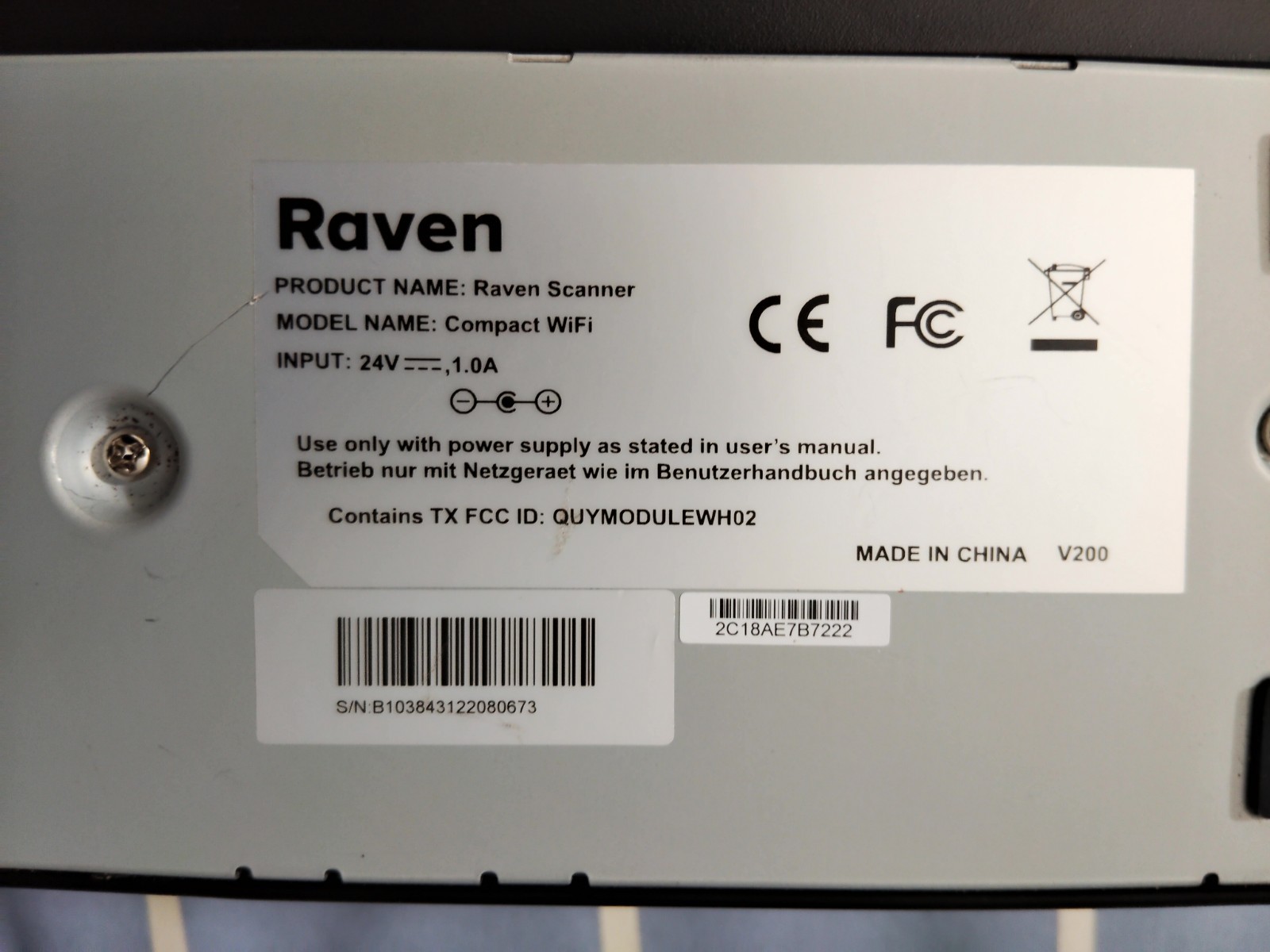 Raven Compact Scanner Wi Fi Document Scanner – Wireless Scanning