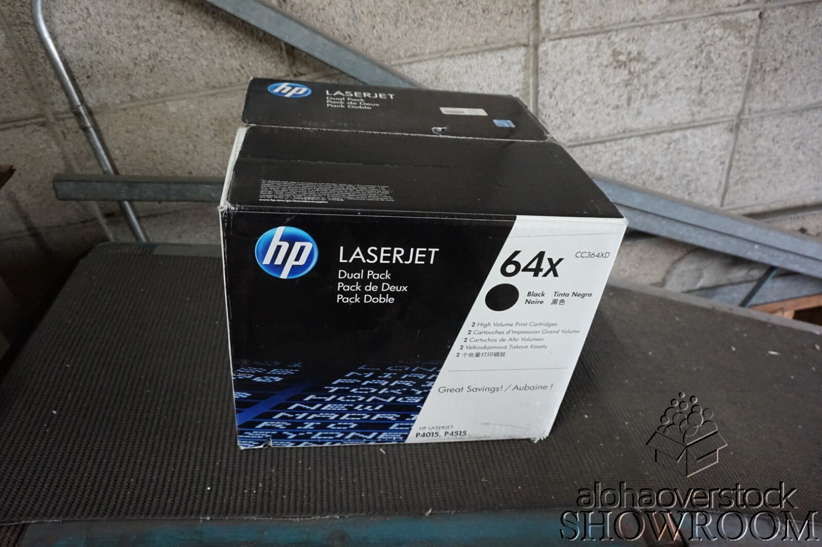 New Open Box Genuine OEM HP CC364XD Black Toner Dual Pack CC364X LaserJet P4015