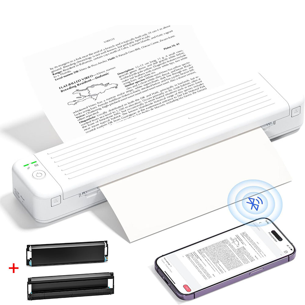 Phomemo P831 Portable Printer A4 Thermal Printer Support Regular Copy Paper ﻿lot