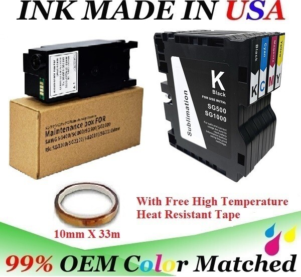 Sublimation Ink Cartridge with Waste tank for Sawgrass Virtuoso SG500 SG1000