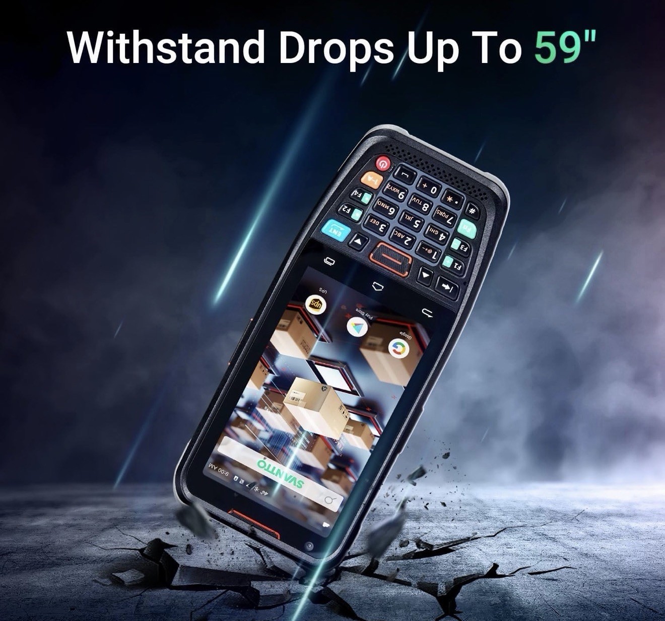 SVANTTO Android Barcode Scanner, Android 13 Handheld Computer,1D/2D/QR Barco!.