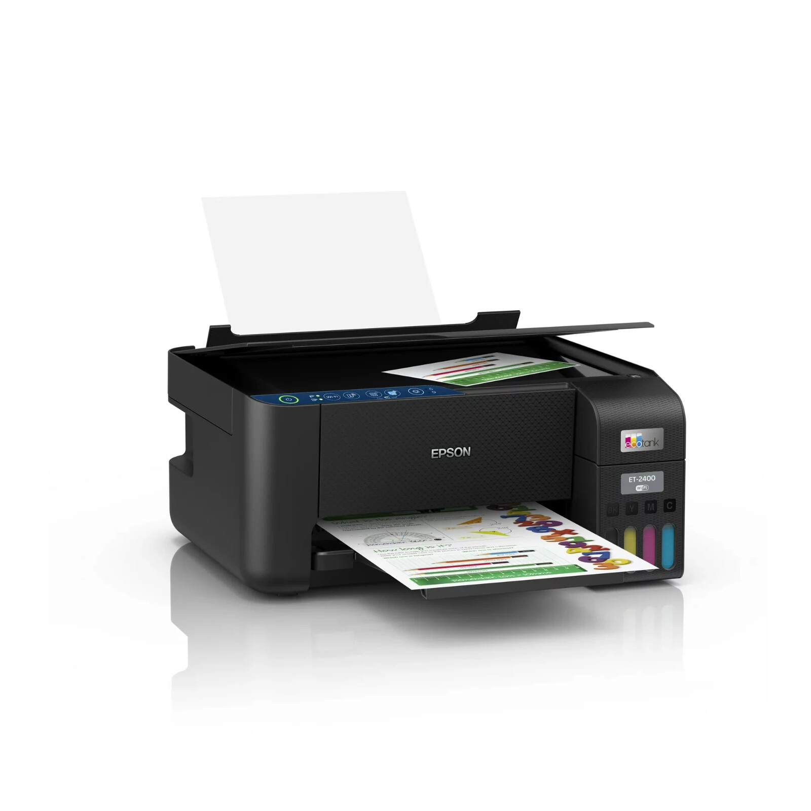NEW Epson EcoTank ET-2400 Printer Wireless Color All-in-One Supertank copy scan