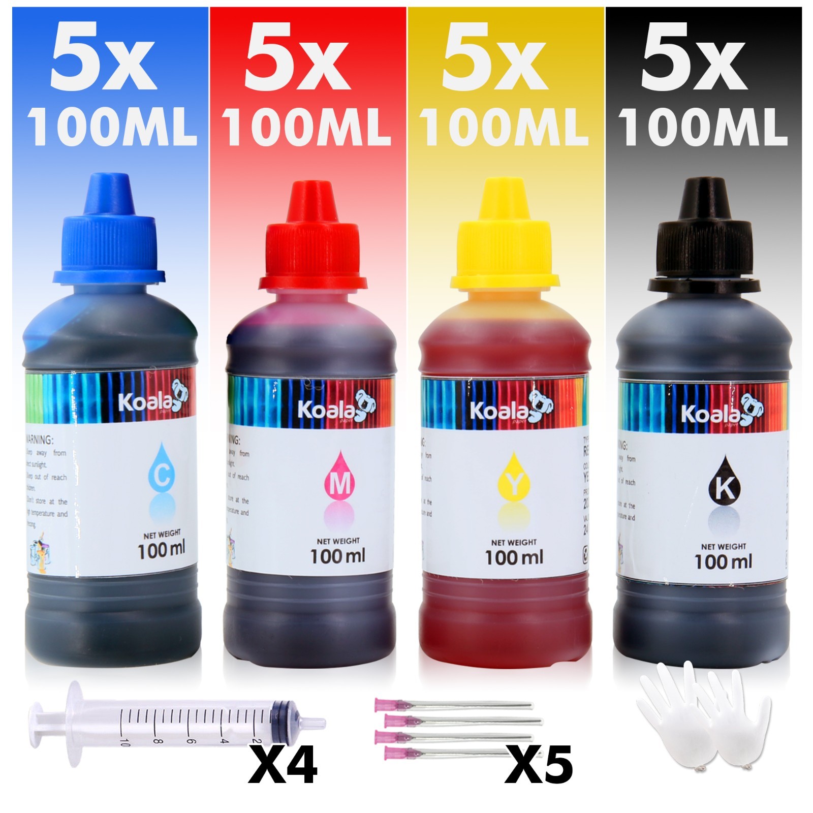 Bulk 2000ML Koala Ink Refill Kits for All Inkjet Printer HP Canon Epson Brother