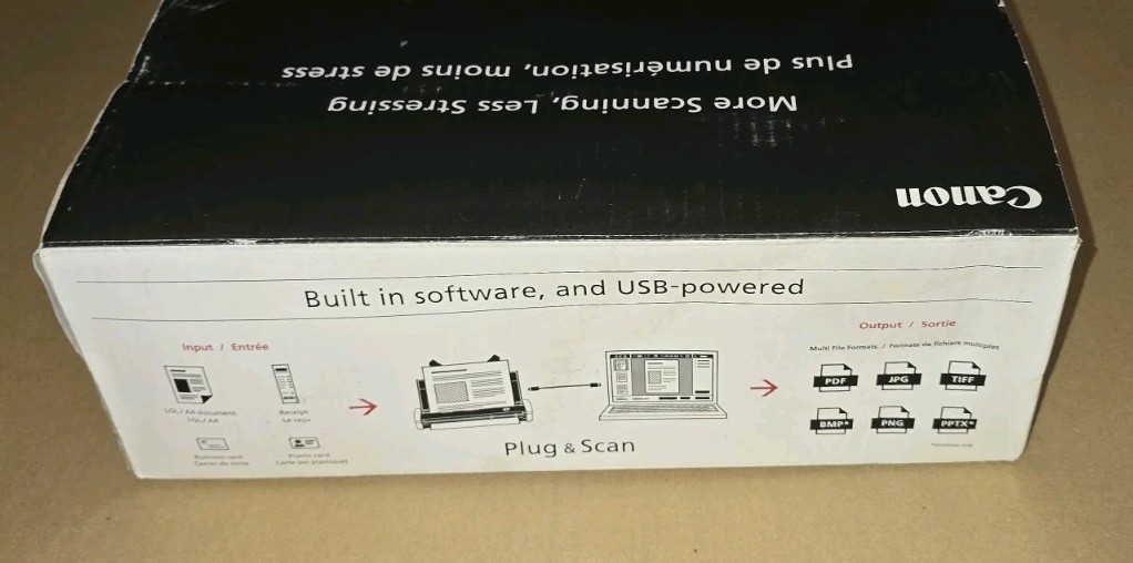 NEW Canon imageFORMULA R10 Portable Document Scanner Duplex 20 Page Feeder