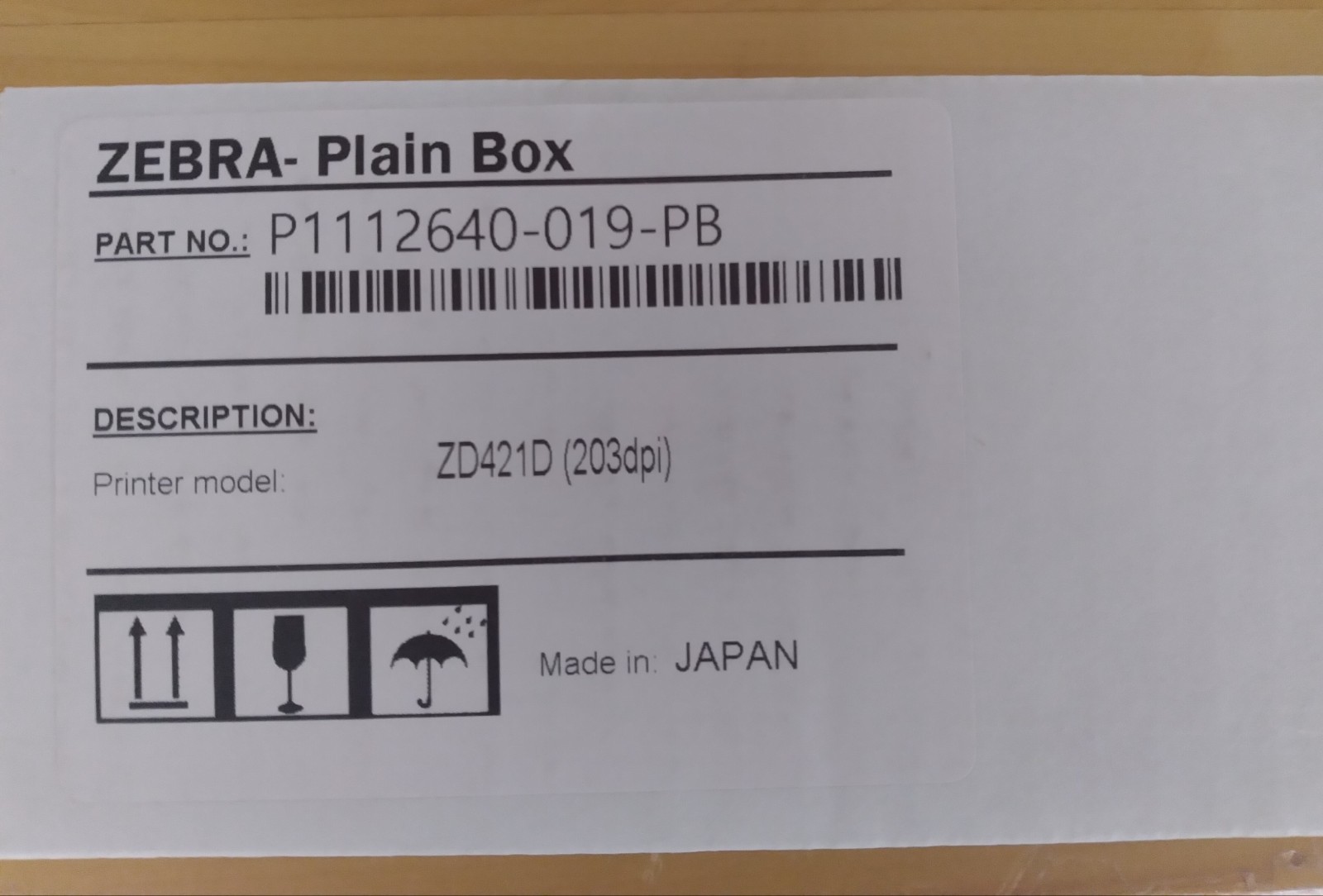 Lot of 3-Zebra P1112640-241-PB Printhead For ZD421D