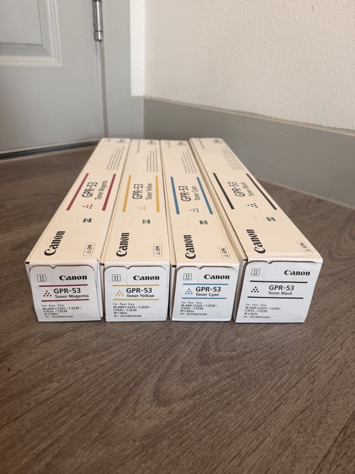 Canon OEM GPR-53 Toner Cartridge Set K,C,M,Y R C3320 C3325 C3330 GPR53