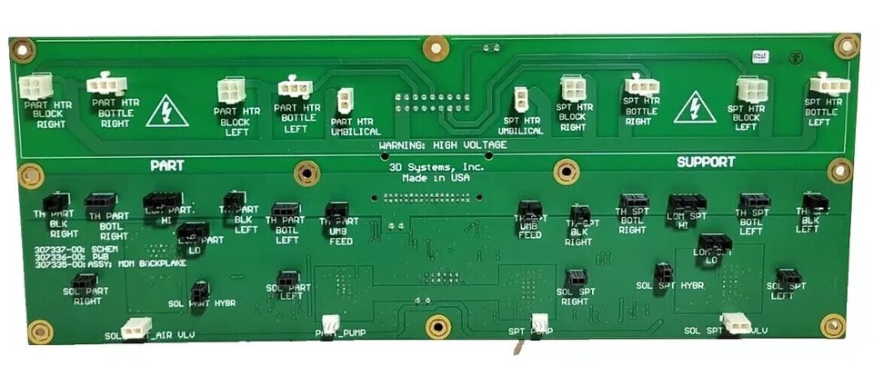 3D Systems Carriage Board 307337-00 from Projet DP 3000 MDM Backplane PCBA 3073