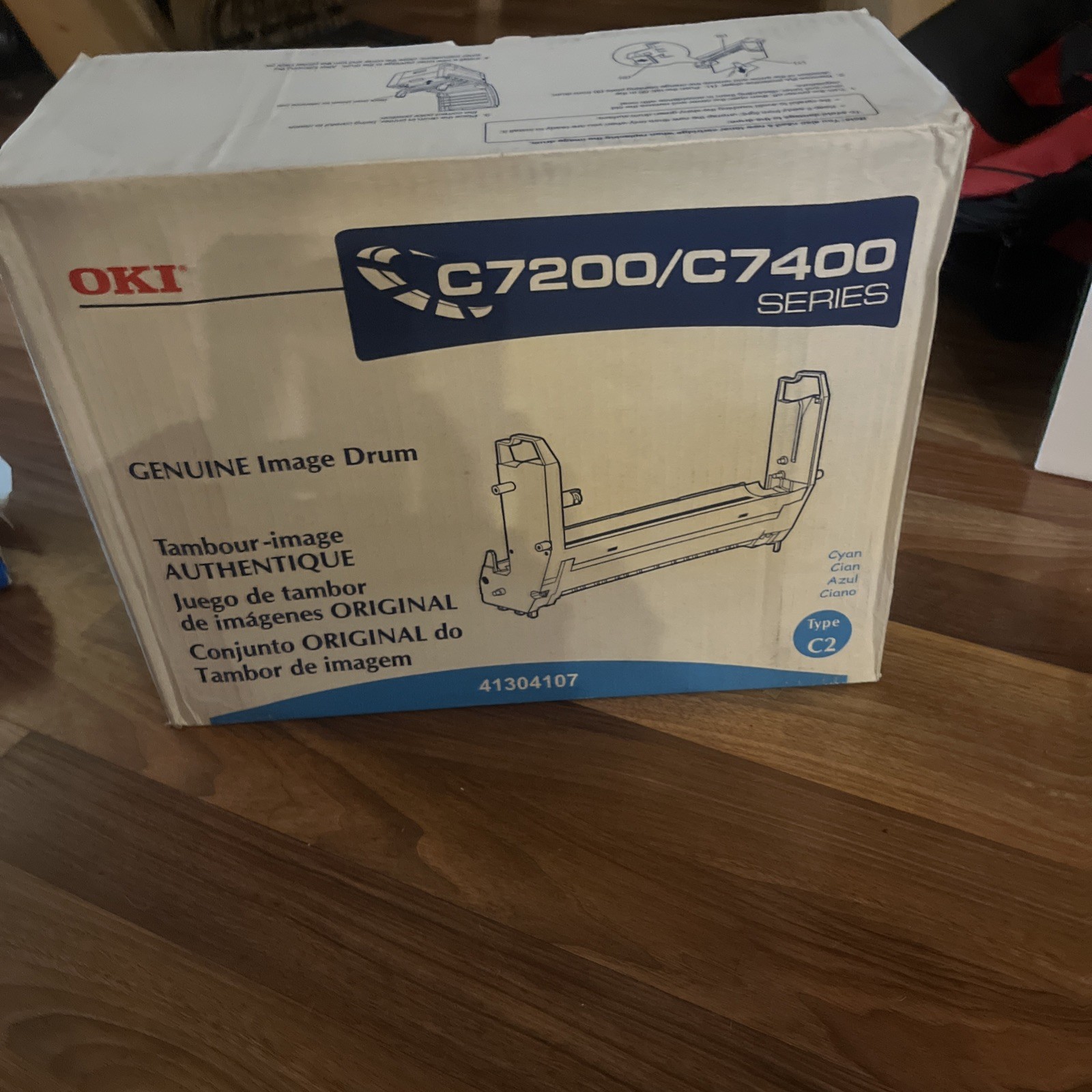 OKI C7200/C7400 Series Cyan Type C2 Genuine Image Drum 41304107