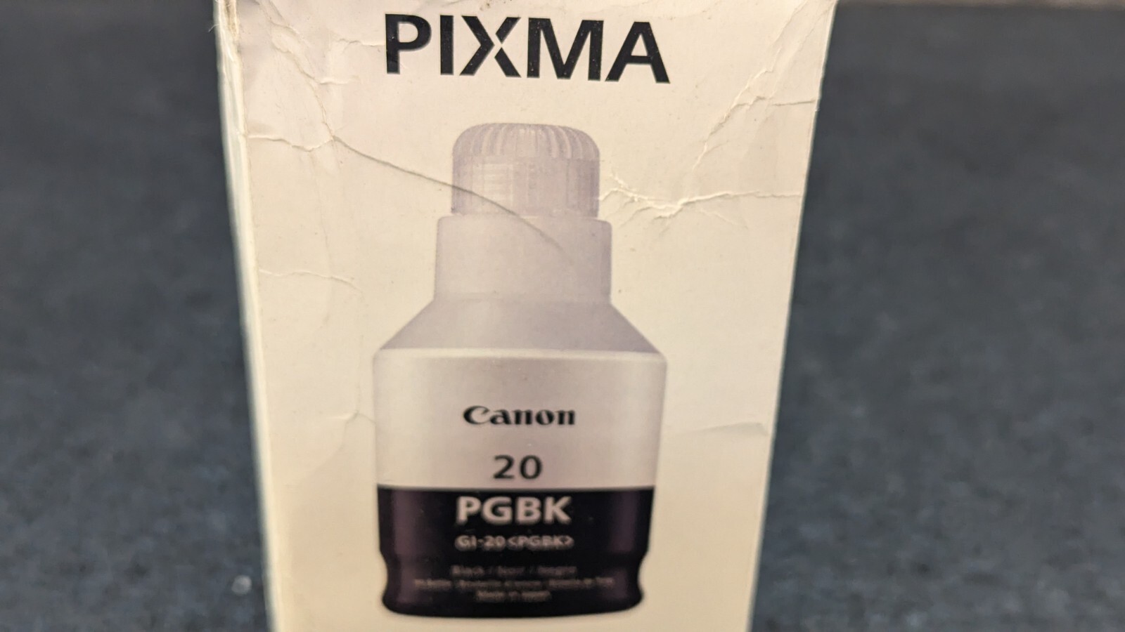 🔥New🔥 Genuine Canon – MegaTank GI-20 Pigment Black Ink Bottle – Pigment Black