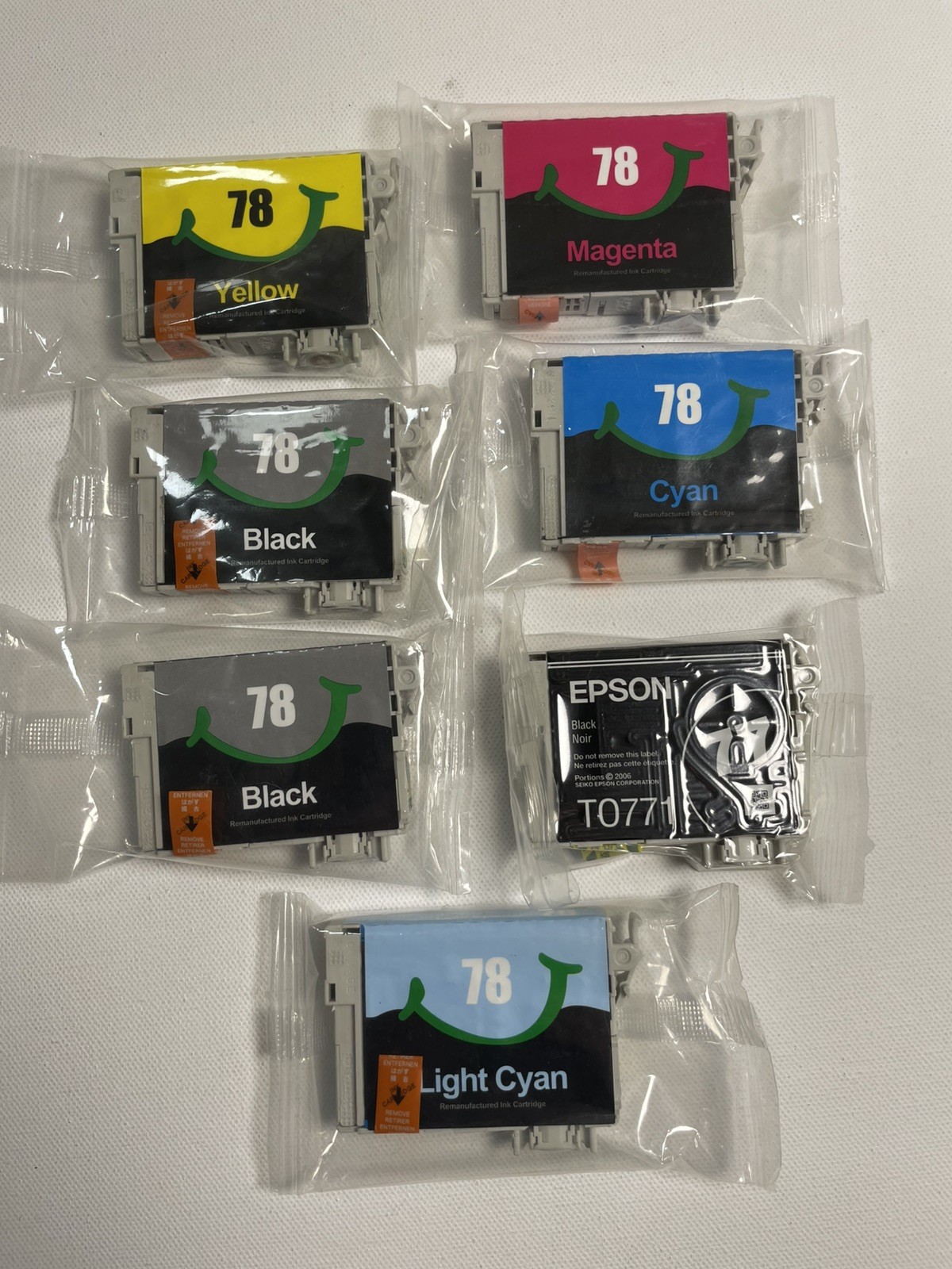 Ezink 78 7 Cartridge Lot For Epson